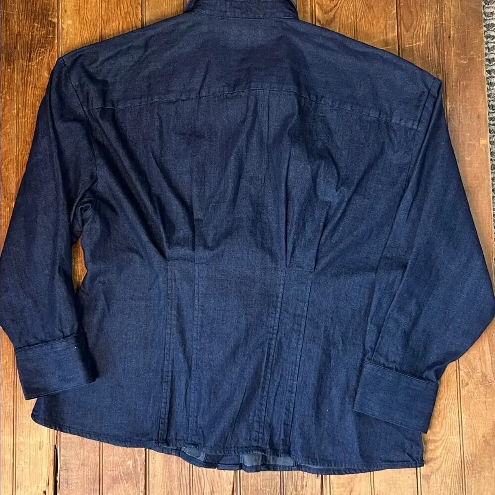 Banana Republic women’s shirt fitted denim chambray long sleeve Button-Up Shirt - Picture 7 of 7